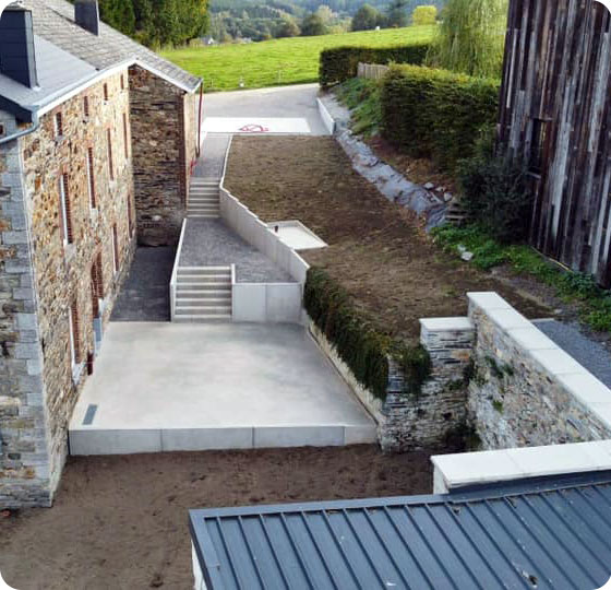 amenagements exterieurs dans la region de vielsalm