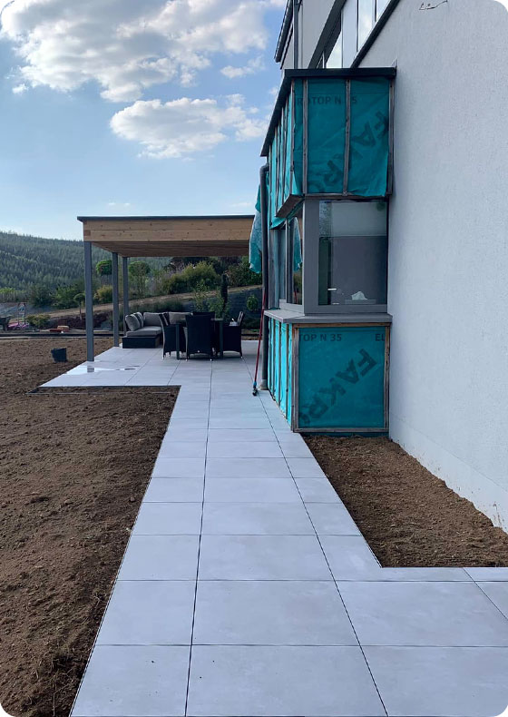 création d'une terrasse