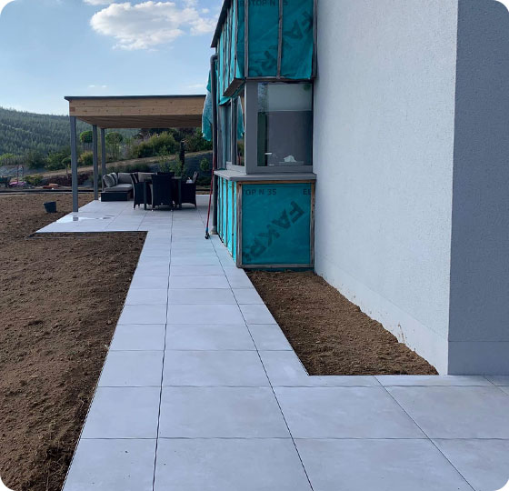 création d'une terrasse